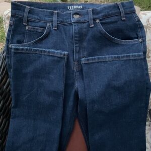 Tecovas Men's Dark Blue Straight Jeans